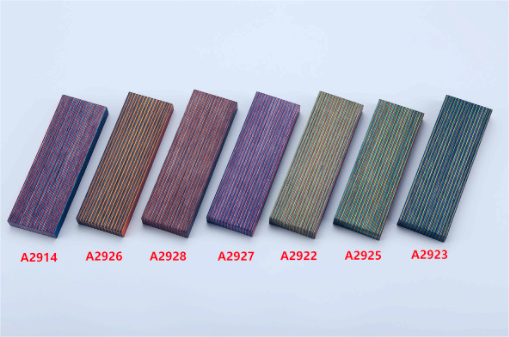 Colored laminated wood